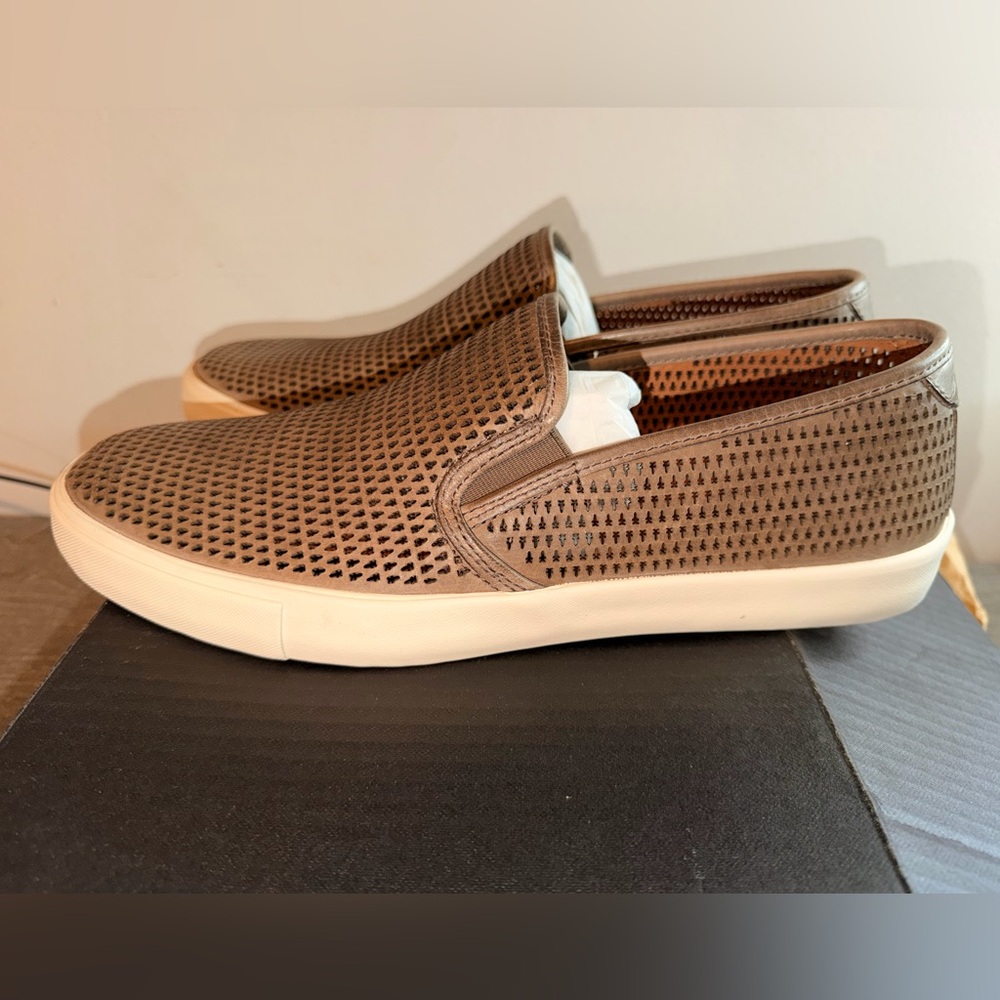 Frye Men's Brown Mesh Slip-On Loafers - Picture 4 of 6